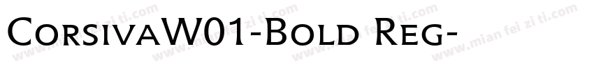 CorsivaW01-Bold Reg字体转换